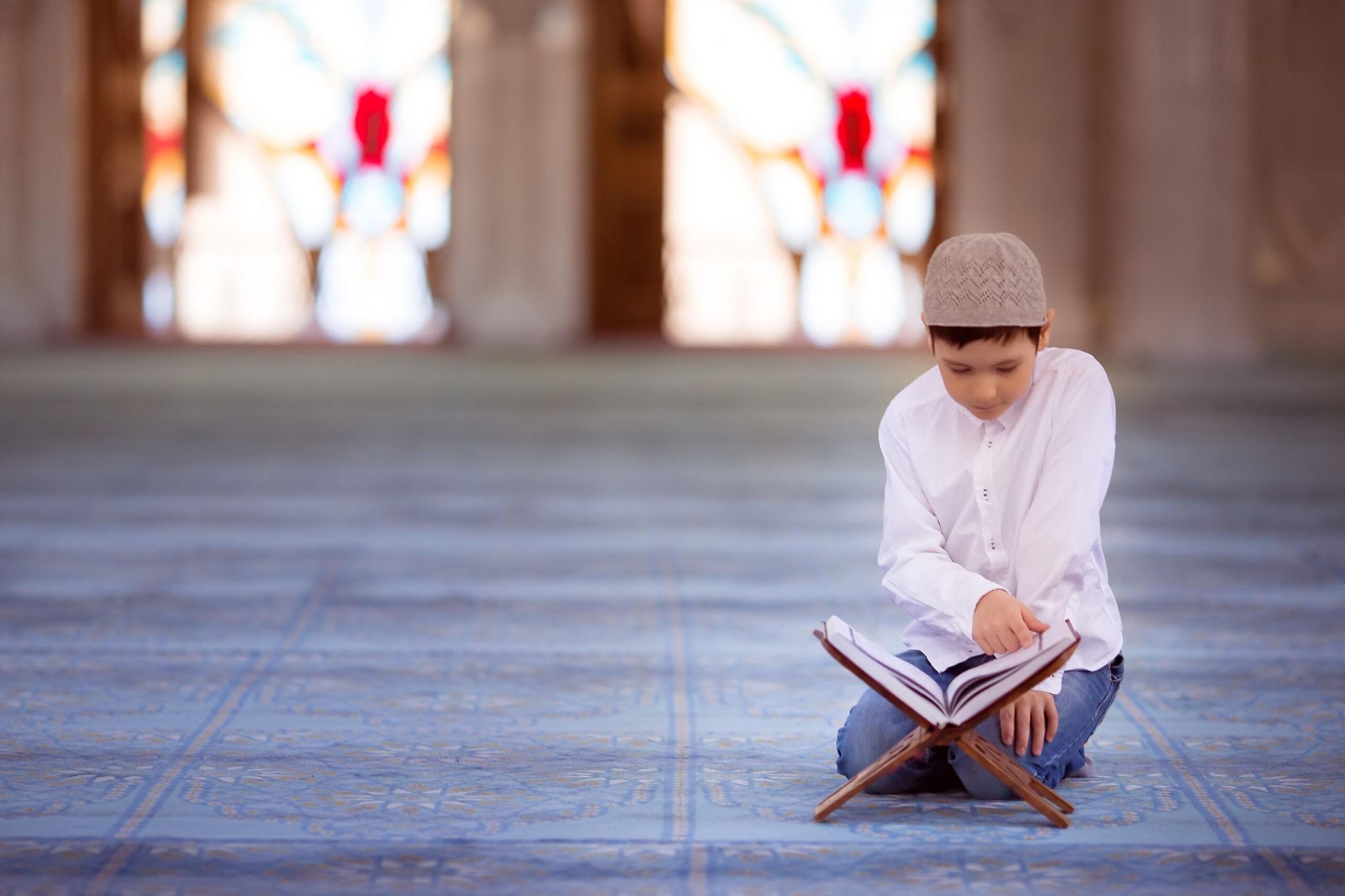 Kids reading Quran